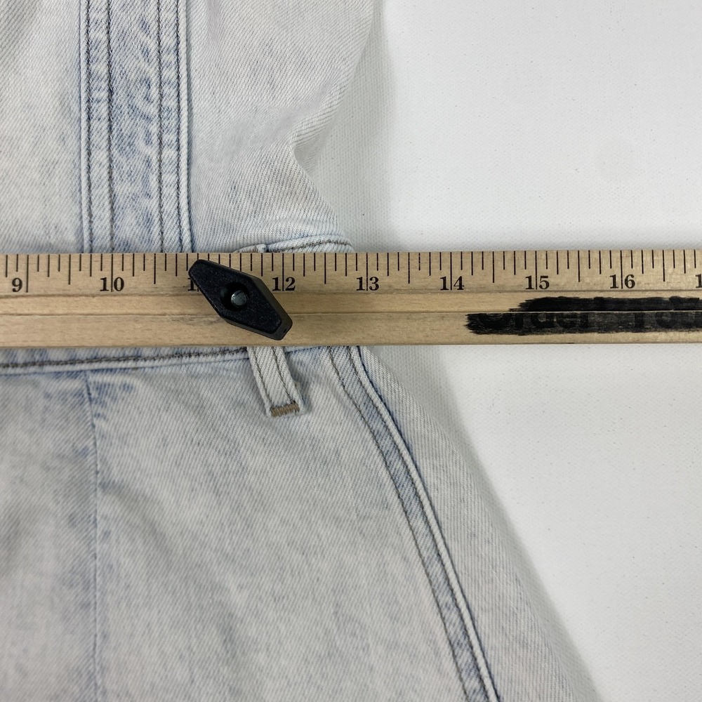 7 For All Mankind Light Wash Denim Mini Dress - Picture 3 of 9
